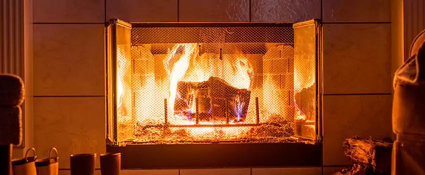 Mendota Hearth Landscape Fireplace Installation in Highland, Utah