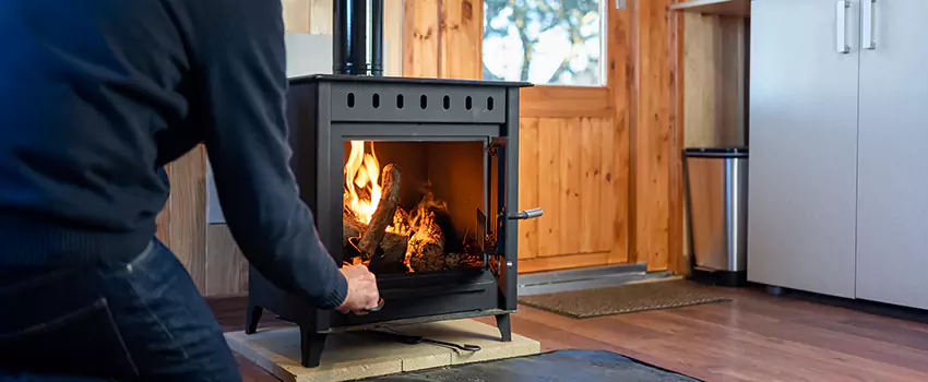Open Hearth Wood Fireplace Installation in Highland, UT